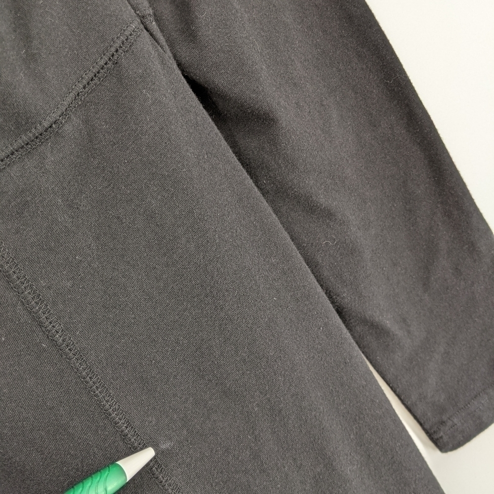 Cabela's Black Tee Shirt Dress Long Sleeve Modal Cotton Blend Stretch Pullover M - Picture 4 of 12